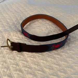 Handmade needlepoint belt size 34